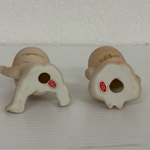 Vintage KEWPIE 3β Bisque Dolls | Set of TWO | Waving and Sad Sitting Dolls EUC - Picture 4 of 16